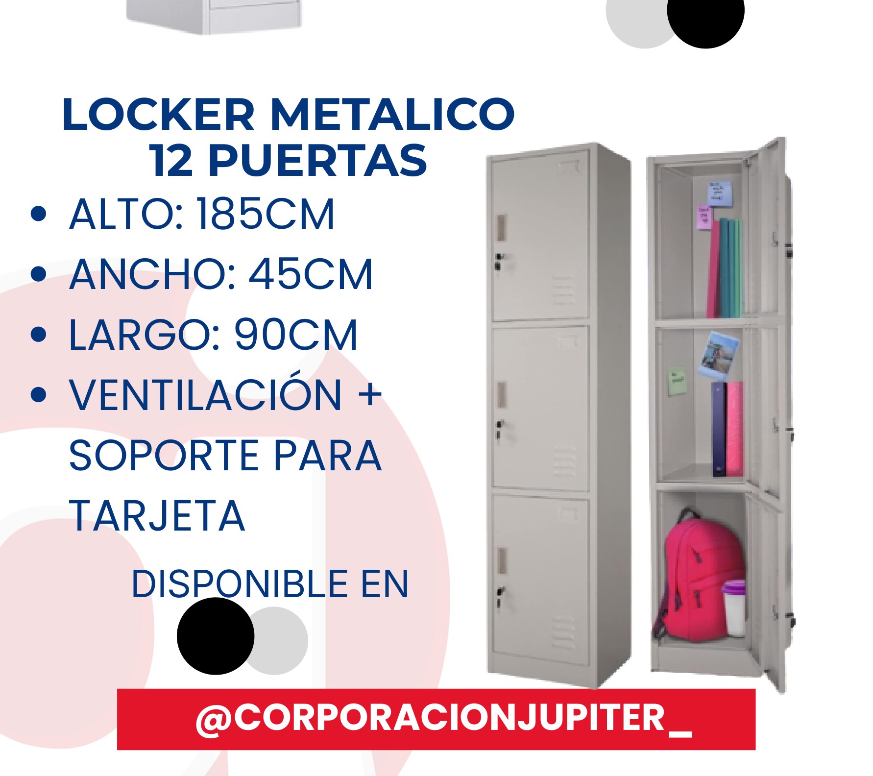 Locker Metálico 12 Puertas