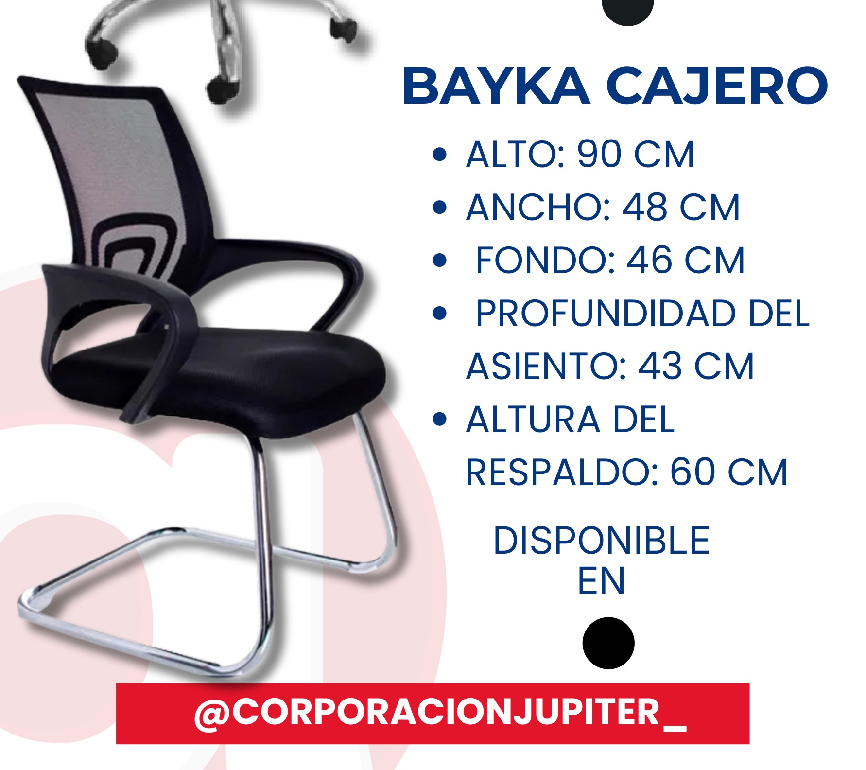 Silla Visitante Bayka Cajero