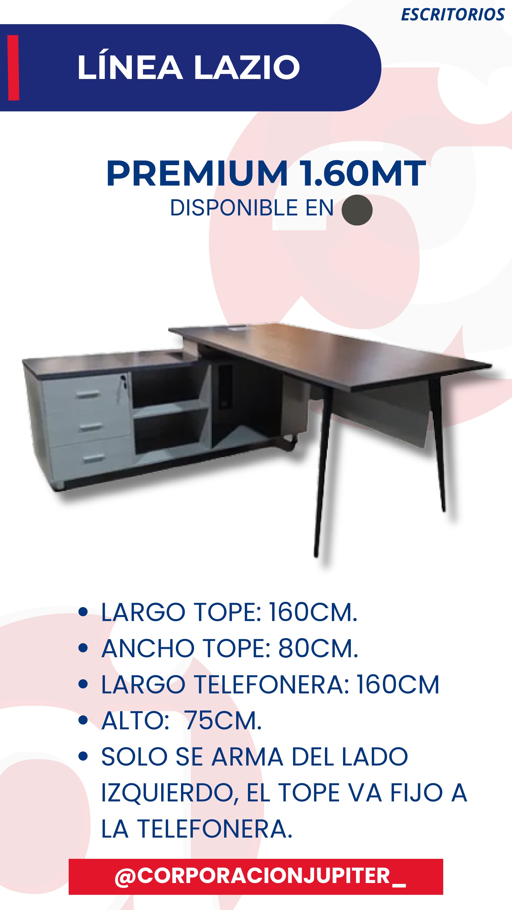 Escritorio Premium 1.60MT