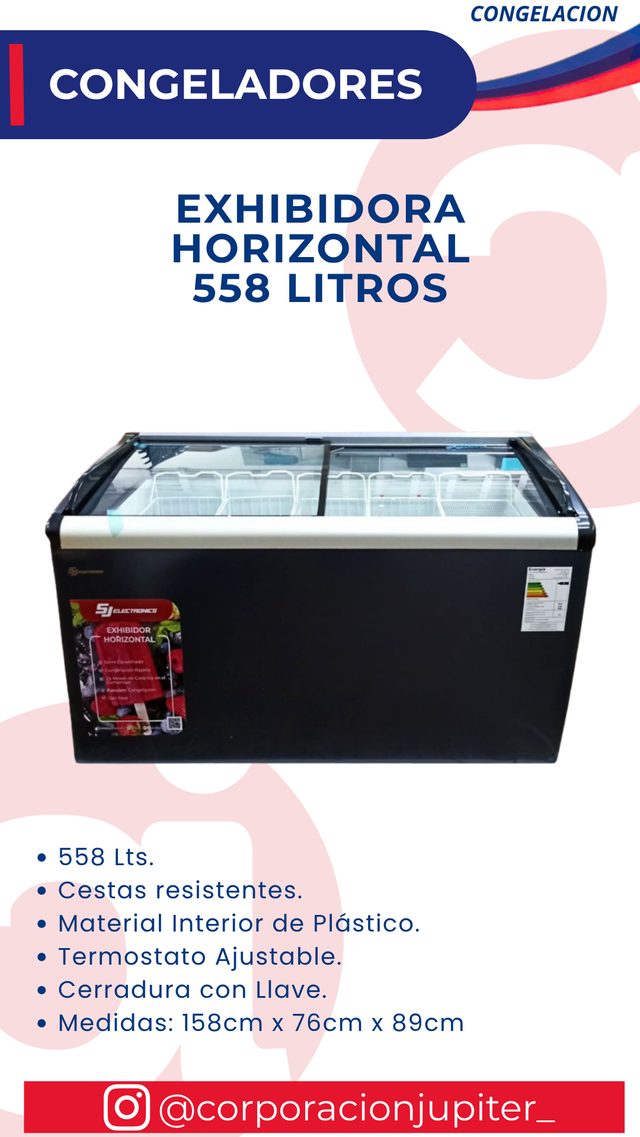 Exhibidora Horizontal 558 Litros