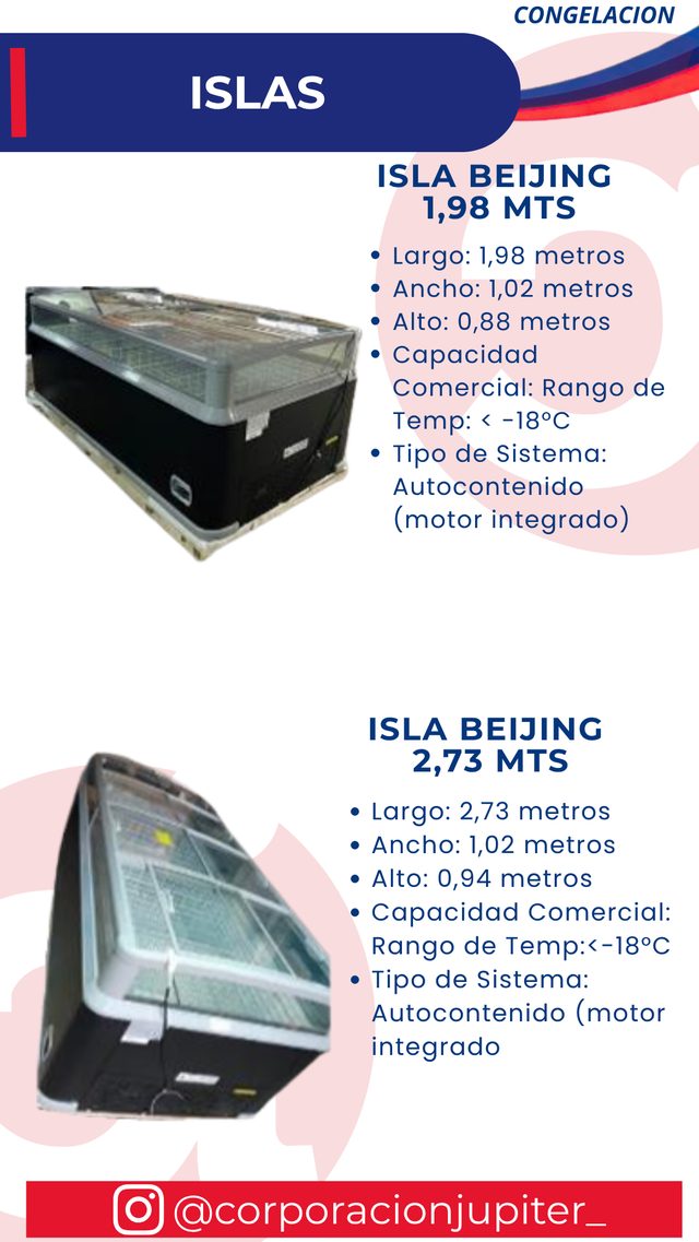 Isla Beijing 1,98 Mts / Isla Beijing 2,73 Mts