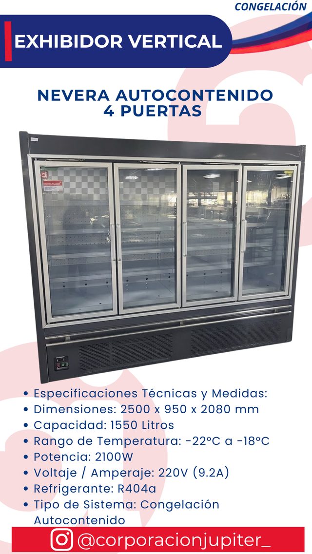 Nevera Autocontenido 4 Puertas