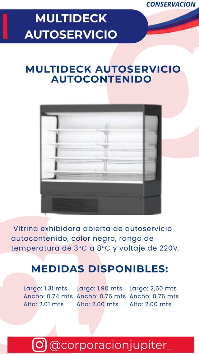 Multideck Autoservicio Autocontenido